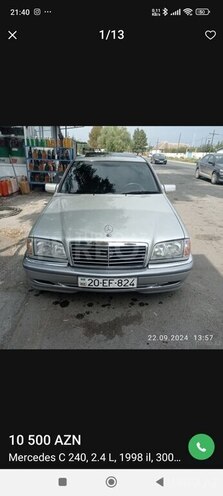 Mercedes C 240 1998, 300,000 km - 2.4 l - Mingəçevir