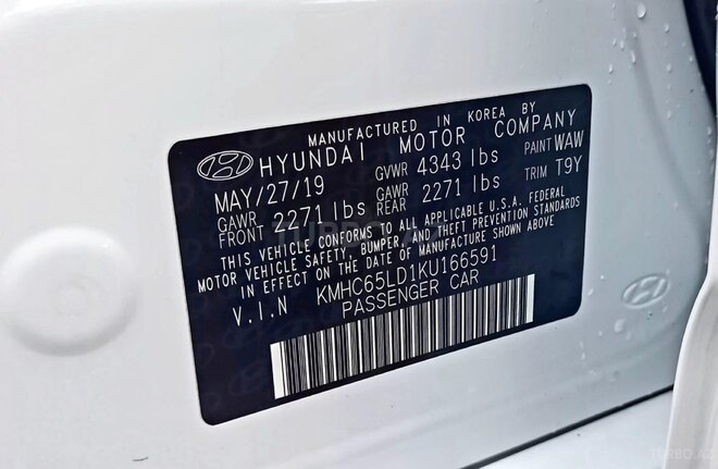 Hyundai IONIQ 2020, 50,500 km - 1.6 l - Bakı