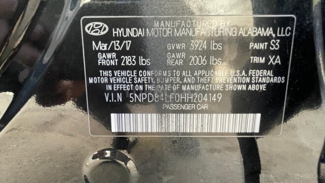 Hyundai Elantra 2017, 89,000 km - 2.0 л - Bakı