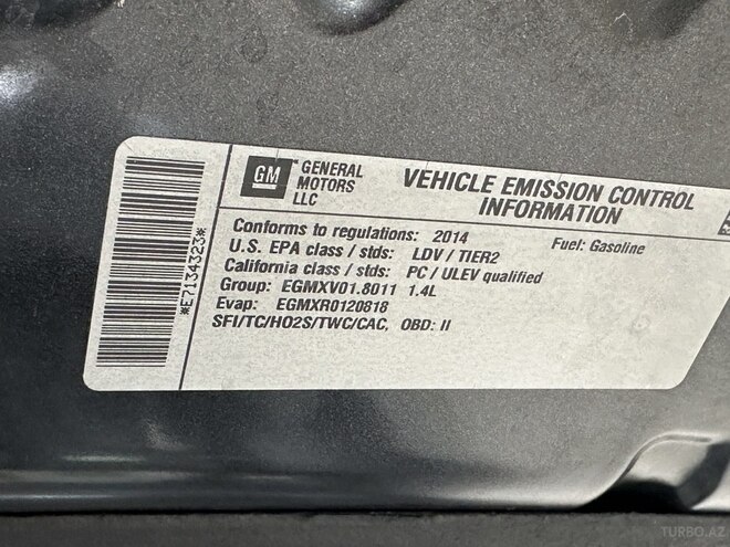 Chevrolet Cruze 2014, 160,000 km - 1.4 л - Bakı