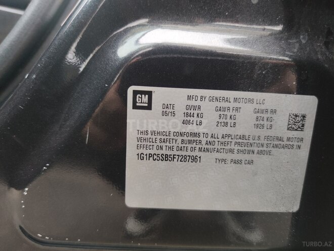 Chevrolet Cruze 2015, 264,000 km - 1.4 l - Bakı