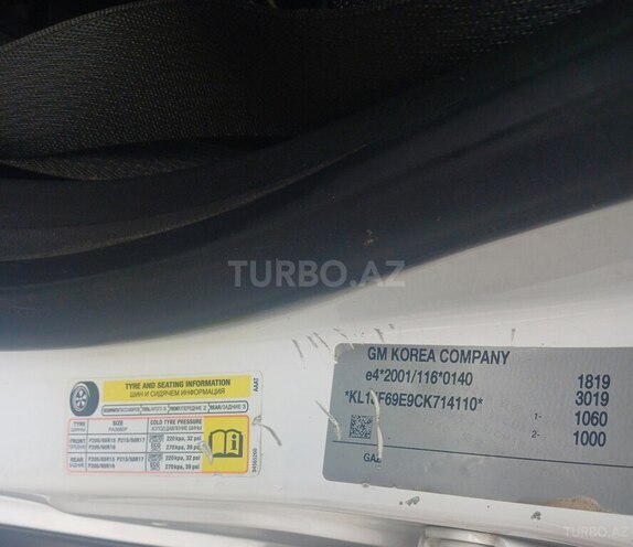 Chevrolet Cruze 2012, 163,000 km - 1.6 l - Gəncə