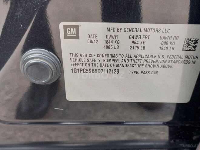 Chevrolet Cruze 2012, 198,000 km - 1.4 l - Gəncə