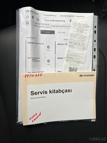 Hyundai Elantra 2024, 7,500 km - 1.5 l - Bakı