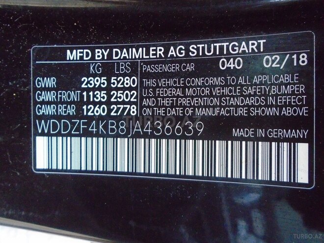 Mercedes E 300 4MATIC 2018, 176,000 km - 2.0 l - Bakı