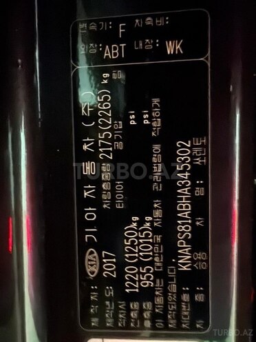 Kia Sorento 2017, 187,000 km - 2.0 l - Bakı