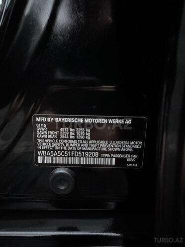 BMW 528 2015, 190,000 km - 2.0 l - Bakı