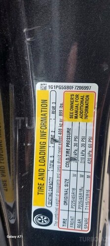 Chevrolet Cruze 2015, 189,500 km - 1.4 l - Siyəzən