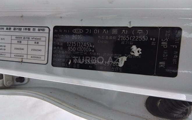 Kia Sorento 2016, 166,390 km - 2.0 l - Bakı