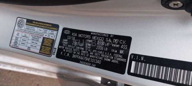 Kia Forte 2017, 286,109 km - 2.0 l - Bakı