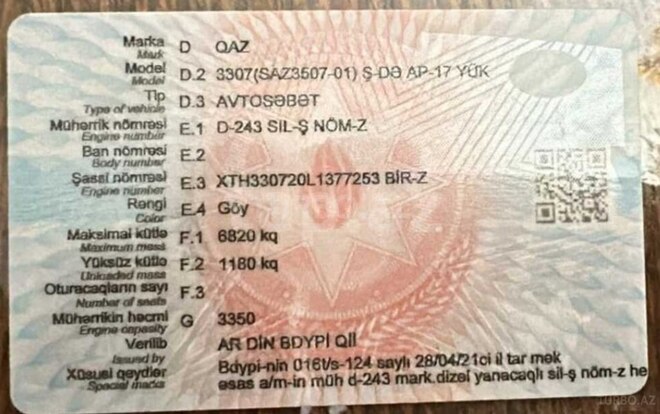 GAZ 53 1990, 999,990 km - 6.0 l - Bakı