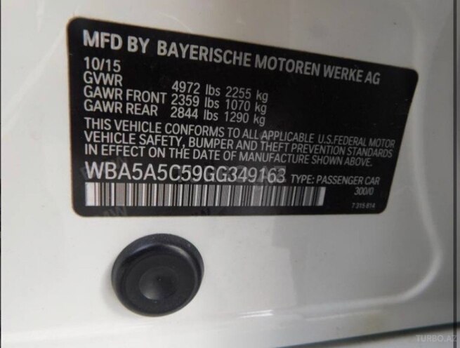 BMW 528 2016, 78,000 km - 2.0 l - Bakı