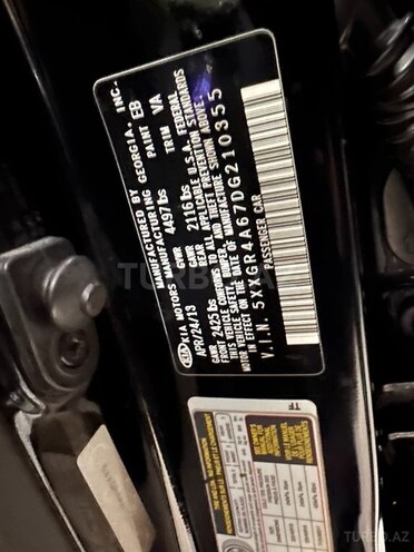 Kia Optima 2013, 109,000 km - 2.0 l - Gəncə