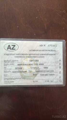 Mercedes C 220 d 1998, 400,000 km - 2.2 л - Bakı