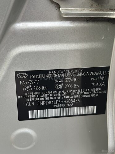 Hyundai Elantra 2017, 64,052 km - 2.0 l - Bakı