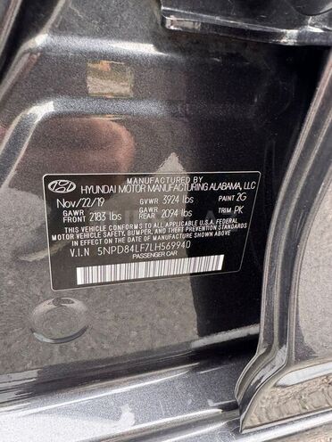 Hyundai Elantra 2019, 90,000 km - 2.0 л - Bakı
