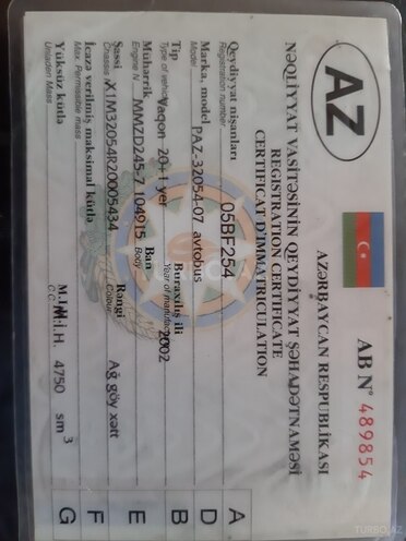 PAZ 32054 2002, 420,000 km - 4.7 l - Ağstafa