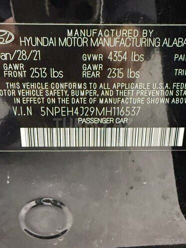 Hyundai Sonata 2021, 95,610 km - 1.6 l - Bakı