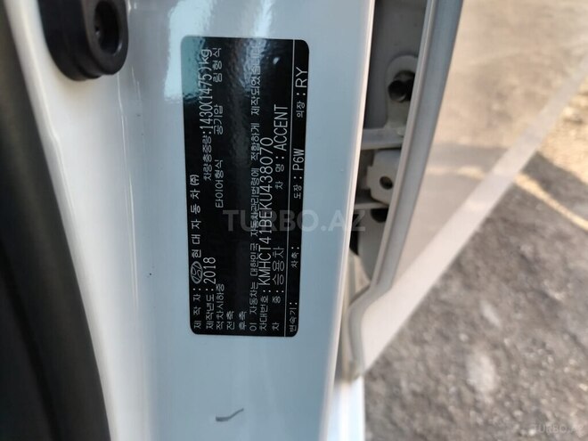 Hyundai Accent 2018, 88,000 km - 1.4 l - Bakı