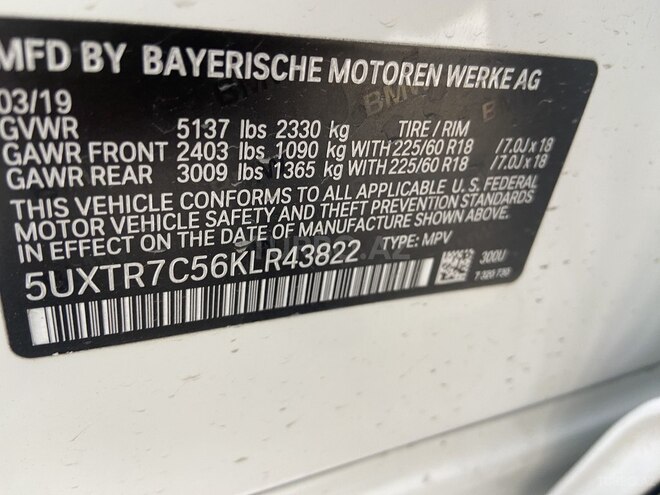 BMW X3 2019, 93,000 km - 2.0 l - Bakı
