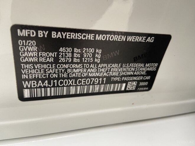 BMW 430 2020, 94,000 km - 2.0 l - Bakı