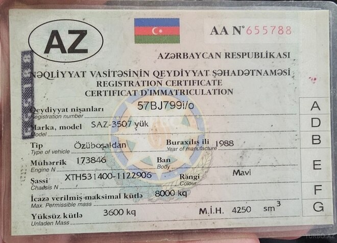 GAZ 53 1988, 612,000 km - 4.2 l - Şəmkir