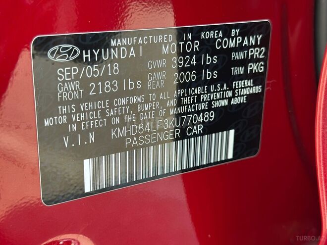 Hyundai Elantra 2019, 81,000 km - 2.0 l - Bakı