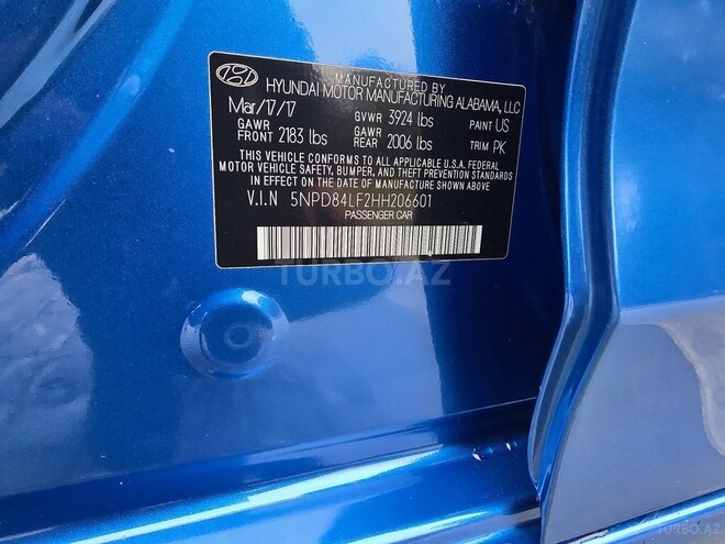 Hyundai Elantra 2017, 264,005 km - 2.0 l - Bakı