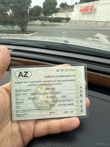 Mercedes C 240 2000, 453,000 km - 2.4 l - Bakı