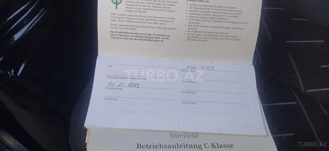 Mercedes C 240 1998, 233,000 km - 2.4 l - Kürdəmir