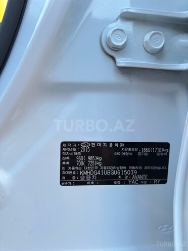 Hyundai Avante 2015, 171,800 km - 1.6 l - Bakı