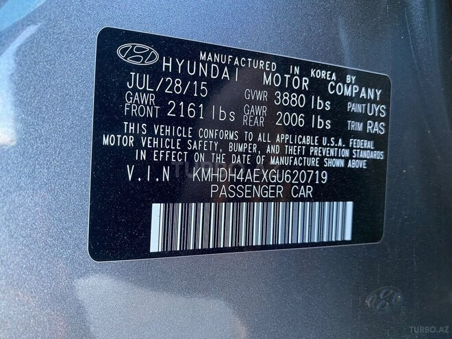Hyundai Elantra 2015, 78,738 km - 1.8 l - Bakı