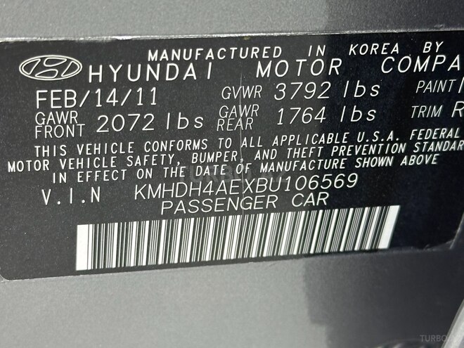 Hyundai Elantra 2011, 103,550 km - 1.8 л - Bakı