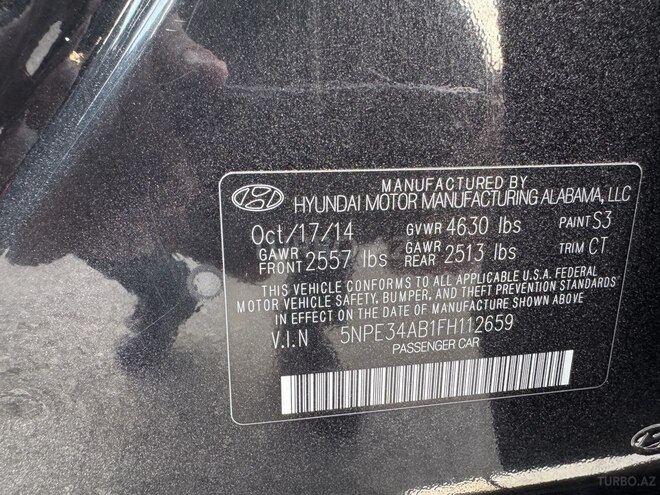 Hyundai Sonata 2014, 230,136 km - 2.0 л - Gəncə