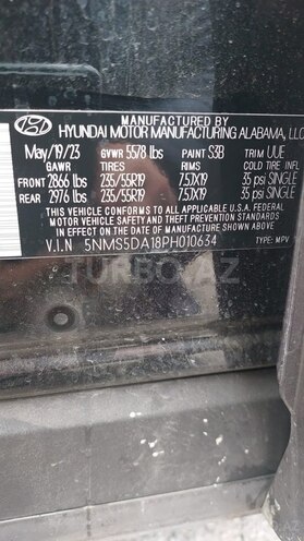 Hyundai Santa Fe 2023, 38,800 km - 1.6 l - Bakı