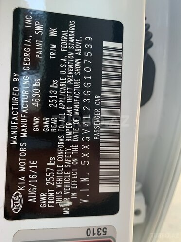 Kia Optima 2016, 10,000 km - 2.0 л - Bakı