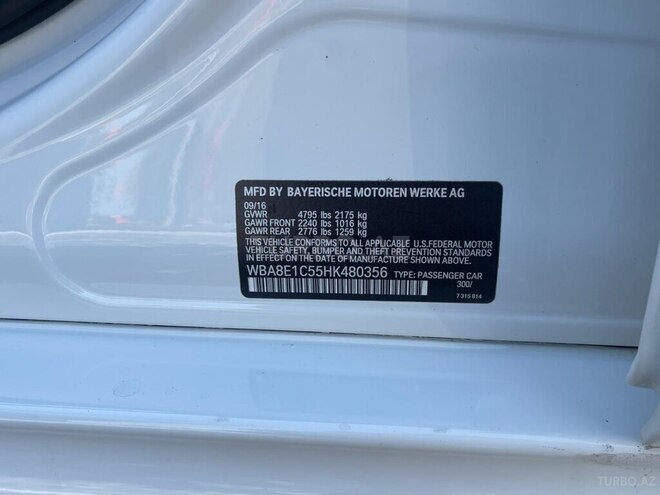 BMW 330e 2016, 93,000 km - 2.0 l - Bakı