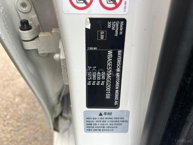 BMW 520 2016, 209,000 km - 2.0 l - Bakı