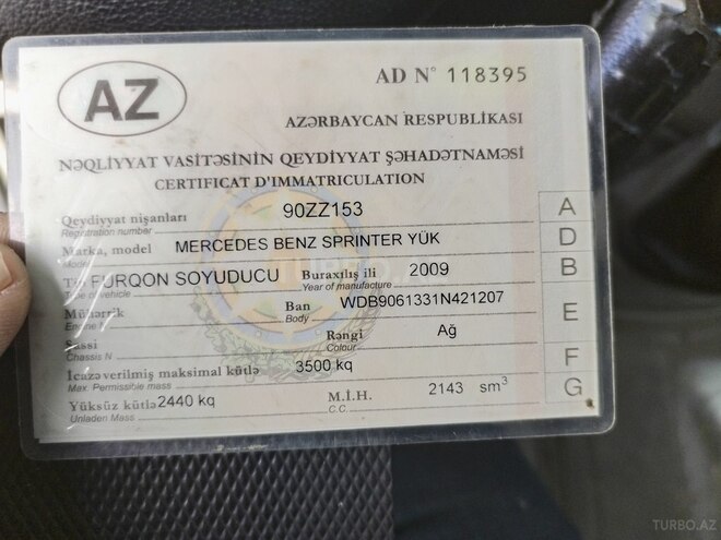 Mercedes  2009, 290,000 km - 2.2 l - Bakı