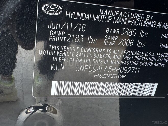 Hyundai Elantra 2016, 126,000 km - 1.4 l - Bakı