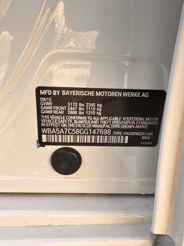 BMW 528 2015, 210,000 km - 2.0 l - Bakı