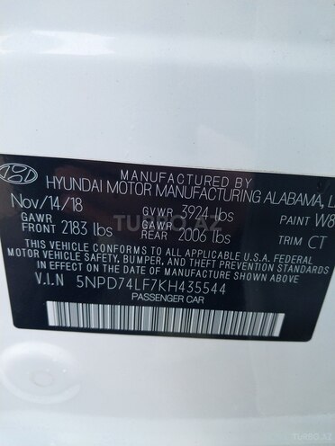 Hyundai Elantra 2019, 100,500 km - 2.0 l - Bakı