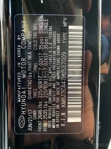 Hyundai Tucson 2017, 83,686 km - 2.0 l - Bakı