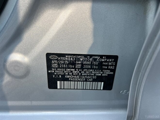 Hyundai Elantra 2015, 164,333 km - 1.8 l - Bakı