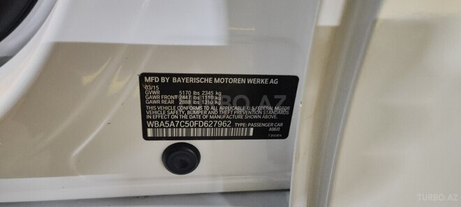 BMW 528 2015, 156,500 km - 2.0 l - Bakı