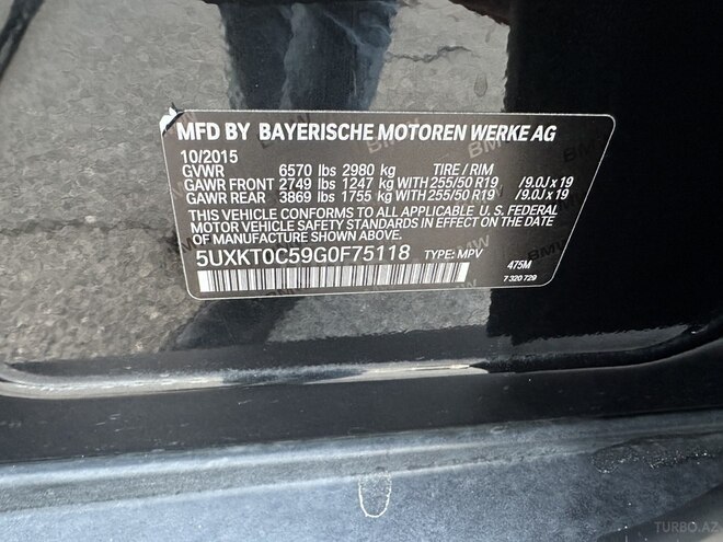 BMW X5 2015, 116,000 km - 2.0 l - Bakı