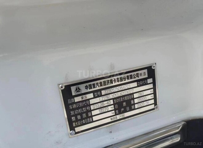 HOWO Sinotruk 2020, 158,000 km - 9.7 l - Bakı