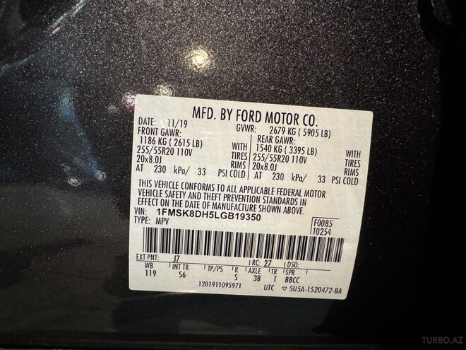 Ford Explorer 2019, 64,400 km - 2.3 l - Bakı