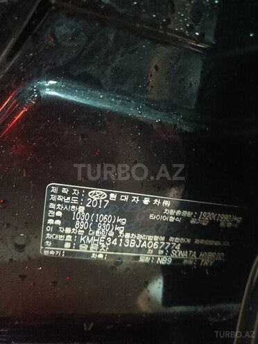 Hyundai Sonata 2017, 163,000 km - 2.0 л - Bakı