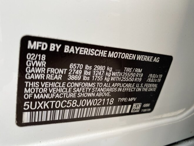 BMW X5 2018, 195,000 km - 2.0 l - Bakı